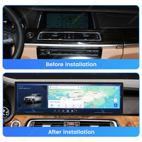 Écran de voiture Android MEKEDE de 14,9 pouces avec kit de cadre et faisceau de câblage pour BMW Série 7 F01 F02 2009 à 2012, autoradio GPS