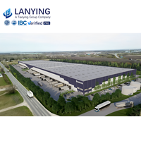 Edificios de acero prefabricados de diseño moderno personalizados Almacén Fábrica de construcción de acero prefabricada Pintura antioxidante Garantía de 5 años