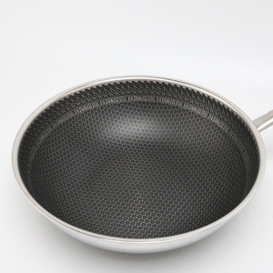 <span class=keywords><strong>Wok</strong></span> Triple de Acero Inoxidable 30/32/34cm, 3 Capas, Antiadherente, con Tapa de Vidrio Templado, Apto para Lavavajillas, Capacidad 18L - Product Image 4