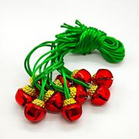 Collier et bracelets en corde avec clochettes de Noël, décoration de Noël pour la maison, clochettes artisanales avec corde, cadeau de festival pour enfants, hommes et femmes