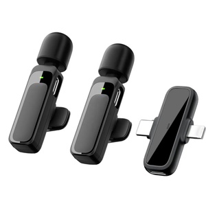 Xu Hướng Mới Vlog Ghi Âm Giọng Nói Clip 1 Trong 1 Mic Podcast Studio Thiết Bị 2 Trong 1 Lavalier Di Động Không Dây Ve Áo <span class=keywords><strong>Microphone</strong></span> - Product Image 5