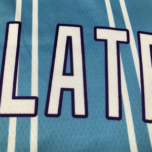 Tenues de basket-ball classiques personnalisées, uniformes de basket-ball en équipe, maillot de basket-ball à rayures bleues par sublimation - Product Image 6