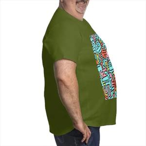 เสื้อยืดผู้ชายไซส์พิเศษผ้าฝ้าย100% สไตล์สตรีทแวร์พิมพ์ลายการ์ตูนผ้าสแปนเด็กซ์ - Product Image 5