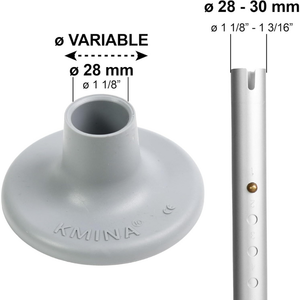 Rubber <b>Shower</b> <b>Chair</b> Feet (x4) for 28 mm Tubes - Product Image 1
