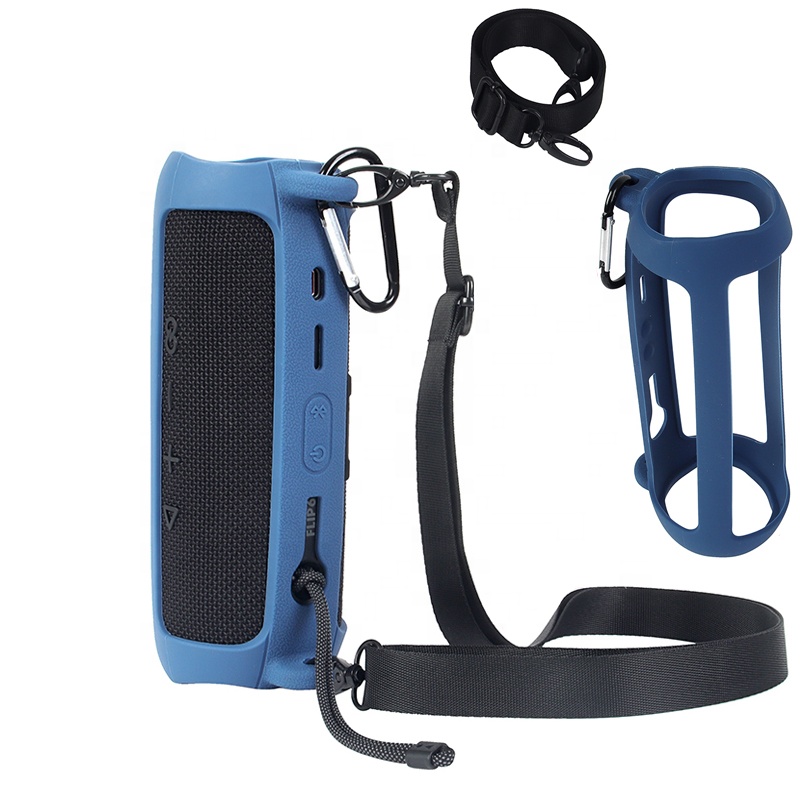 Мягкий силиконовый защитный чехол с ремешком для JBL Flip 6 оригинальных динамиков с карабином и ремешком на плечо портативный чехол для переноски