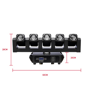 SC 5*40W Stage Light Cinq Doigts 5 Yeux 40W Faisceau Lumière KTV bar Teint Scanner Projecteur avec Strobe LED 5pcs Lumière Principale Mobile - Product Image 6