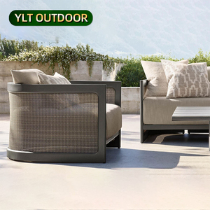 Moderno patio sofá al aire libre impermeable Patio <span class=keywords><strong>jardín</strong></span> Muebles Resort aluminio lujo <span class=keywords><strong>Hotel</strong></span> PE ratán <span class=keywords><strong>jardín</strong></span> sofás conjuntos - Product Image 1