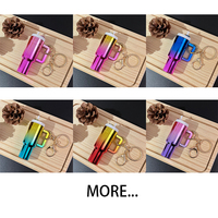 Aksesoris Gantungan Kunci Mini Tumbler 3D Warna-warni Custom RTS US Stocked, Gantungan Tas Kunci