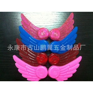 Fluorescent Wings Roller Skating Accessories Rose Pink <b>Plastic</b> Children's Only Single Row <b>Wheel</b> - Product Image 2