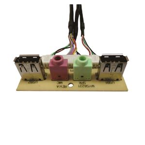MYS6221 <span class=keywords><strong>2</strong></span> port USB2.0 + HD SES Bilgisayar Ön Panel Kablosu - Product Image 1