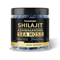 Permen Herbal Shilajit Ashwagandha Ausreson Private Label untuk Meningkatkan Imunitas dan Kualitas Tidur, Alami untuk Dewasa, Grosir Permen Shilajit