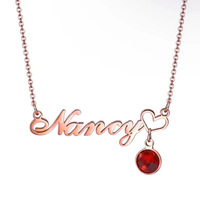 Ensemble de bijoux personnalisés pour femmes avec pierre de naissance et nom, collier et bracelet en titane plaqué or gravé, cadeau romantique