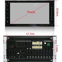 Écran de navigation GPS universel 7 pouces pour Corolla Yaris rav4 RoyalCrown, montage sur tableau de bord, CarPlay/Android Auto sans fil