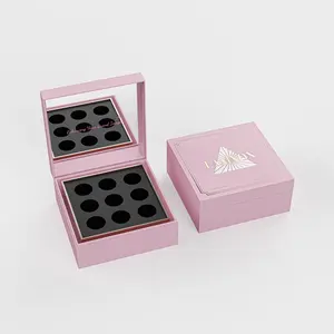 Boîte cadeau de maquillage OEM avec miroir pour fard à paupières bijoux cosmétique boîte de rangement de maquillage miroir