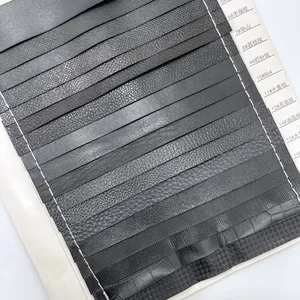지갑 지갑 핸드백 선물 상자 노트북 커버에 대 한 뜨거운 판매 검은 PVC 가죽 재료 0.5mm 다른 패턴 사용