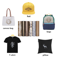 Vinyle thermocollant pour t-shirts Dri-Fit, ruban de transfert à chaud Guagnyintong, feuilles Easyweed HTV, HTV imprimé guépard, HTV économique