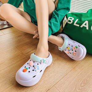 <span class=keywords><strong>Zuecos</strong></span> con Perforaciones Florales, Suela de EVA, Colores Pastel, Tallas 35-40, Zapatos de Playa para Exteriores, Estilo <span class=keywords><strong>Enfermera</strong></span> - Product Image 1