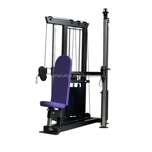 Máquina de entrenamiento de fuerza directa de fábrica gimnasio fitness LAT polea asentada Cables duales pin cargado Máquinas de gimnasio profesionales