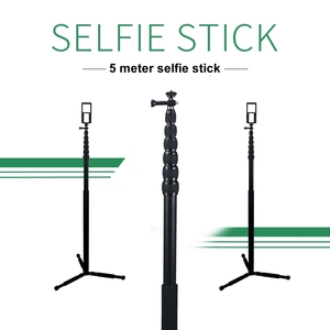 Siêu dài nhiếp ảnh <span class=keywords><strong>Monopod</strong></span> <span class=keywords><strong>5</strong></span> 10 Meter 5M 10 M <span class=keywords><strong>Selfie</strong></span> <span class=keywords><strong>Stick</strong></span> với nhôm Gimbal - Product Image 4