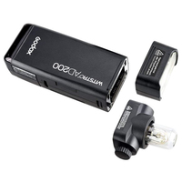 GODOX AD200 TTL 2.4G HSS 1/8000s lampe de poche Double tête 200Ws avec batterie au Lithium 2900mAh lampe de poche Flash