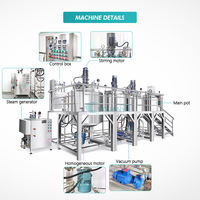 Machine de fabrication de crème cosmétique et de sauce, mélangeur émulsifiant sous vide pour détergent liquide et pommade, avec moteur et roulement à engrenages
