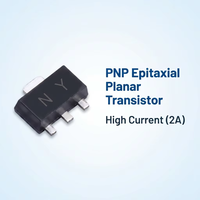 Transistors bipolaires LUJING 2SA1213 SOT-89 à montage en surface 50V 2A encapsulés dans du plastique