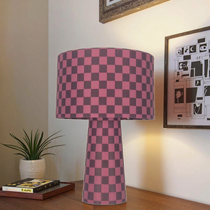 Hiện Đại LED Tím Kiểm Tra Mô Hình Vải Bảng Đèn Trống Bóng Râm E14 Bóng Đèn Cơ Sở Điện Cung Cấp Cho Phòng Đọc Sách Sử Dụng Nhà - Product Image 4