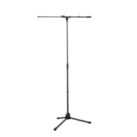 Soporte de micrófono con trípode de fricción aumentada de Metal de alta calidad Accuracy Pro Audio MS139T con tubo telescópico