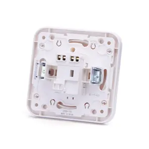 Interrupteur 1 va et 2 clés, couleur blanche, idéal pour contrôler l'éclairage dans les espaces résidentiels et commerciaux. - Product Image 2