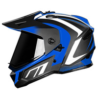 Casque de moto à double lentille, casque de rallye, casque tout-terrain, casque de course de VTT, casque de karting, certifié DOT