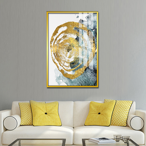 Vente chaude <span class=keywords><strong>Cercle</strong></span> D'or Avec Fond Bleu Et Blanc Cristal Porcelaine <span class=keywords><strong>Peinture</strong></span> <span class=keywords><strong>Peinture</strong></span> <span class=keywords><strong>Abstraite</strong></span> Pour La Décoration Intérieure - Product Image 6