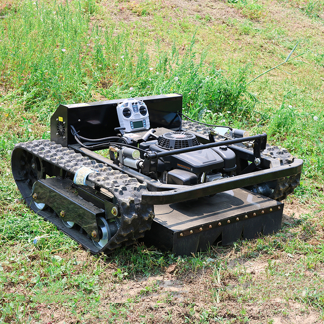 Small Industrial 4-Stroke Brush Cutter Zero Turn Riding Autonomous Wireless Remote Control Crawler Lawn Mower Tractor in China