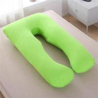 Oreiller de grossesse multifonctionnel personnalisé en forme de U pour dormir sur le côté, lavable, en velours cristal doux, anti-bactérien