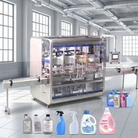 Machine de remplissage automatique à piston servo en acier inoxydable 304 pour le conditionnement de détergents, huiles, sirops, crèmes, liquides cosmétiques et pâtes