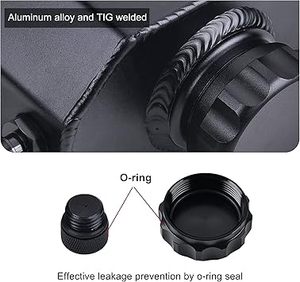 Tanque de radiador de aluminio negro de 1L Depósito de desbordamiento y expansión universal Tanque de desbordamiento de refrigerante - Product Image 5