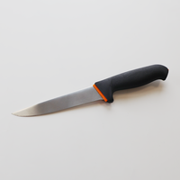 Manche en plastique bicolore 6 "en acier inoxydable écologique Ambidextre moderne multi-usage Couteau de cuisine pour steak et viande maison
