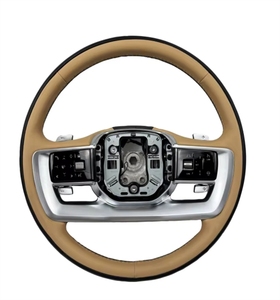 Volant personnalisé de haute qualité <span class=keywords><strong>marron</strong></span> + noir pour <span class=keywords><strong>Range</strong></span> <span class=keywords><strong>Rover</strong></span> Vogue 2023+ Accessoires intérieurs pour volant - Product Image 6