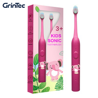 Cepillo de Dientes Eléctrico con Diseño de Dibujos Animados para Niños, Cepillo de Dientes Sónico Inteligente para Niños, Cuidado Dental Profesional Personalizado