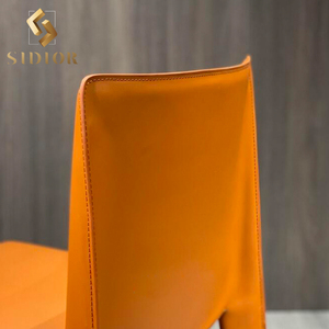 <span class=keywords><strong>Sedie</strong></span> da pranzo moderne in acciaio inox pelle gialla <span class=keywords><strong>sedie</strong></span> da pranzo Sillones sedia <span class=keywords><strong>per</strong></span> sala da pranzo - Product Image 3