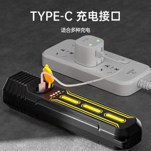 Lampe torche LED W1017 1200mAh rechargeable USB-C, lumière d'urgence portable avec faisceau à changement de couleur - Product Image 3