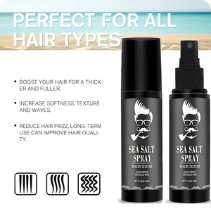 Ozou nhà máy nhãn hiệu riêng người đàn ông lọn tóc bãi biển sóng xác định biển muối khối lượng tóc phun người đàn ông Styling Set cho tiệm hớt tóc - Product Image 4