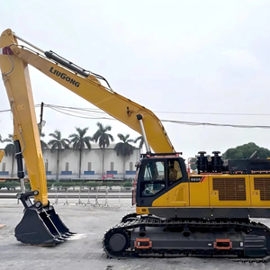 รถขุดตีนตะขาบอเนกประสงค์ Liugong 965F ขนาด 65 ตัน พร้อมบุ้งกี๋ขนาด 4 ลูกบาศก์เมตร สำหรับงานดิน - Product Image 1