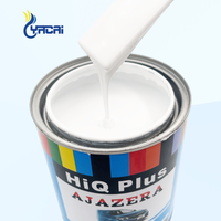 Peinture en aérosol polyuréthane Yacai 2K CH201L haute durabilité, blanc métallisé, pour panneaux publicitaires automobiles et usines – Vente directe usine