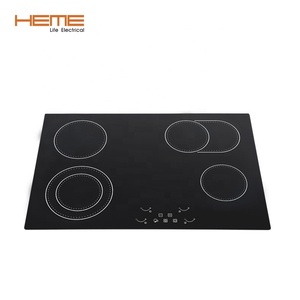 Table de cuisson électrique en céramique encastrée à 4 brûleurs personnalisée HEME avec dessus en verre pour la cuisine à domicile - Product Image 1