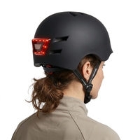 Casque de Vélo Commuter avec Lumière LED Clignotante, Casque de Trottinette Électrique et de Vélo pour le Cyclisme Quotidien