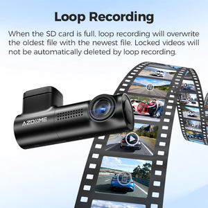 AZDOME M330Max 5G Wi-Fi 4K+2.5K ADAS, Cámara de <span class=keywords><strong>Coche</strong></span> Universal con Supercondensador, Modo de Estacionamiento, Cámara Dual para Salpicadero, DVR - Product Image 3