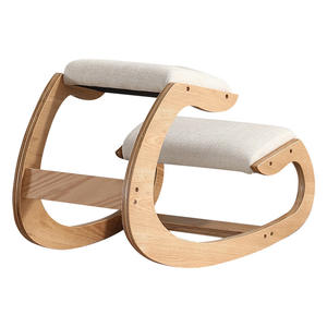 Rocking <strong>Chair</strong> Kneeling Stool <strong>Bamboo</strong> Wood Folding Stool for Shaving Shower Foot Rest - Product Image 3