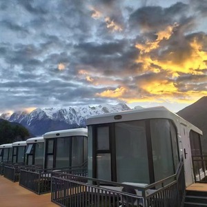 Hot Bán <span class=keywords><strong>Tiny</strong></span> Nhà Sẵn Sàng Để Tàu Kết Cấu Thép Xây Dựng Ngủ Pod Nhà Viên Nang Ngoài Trời Phòng Khách Sạn - Product Image 5