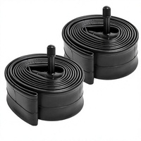 2-PCS 24" Butil Kauçuk Bisiklet İç Lastikleri, 24x1.75/1.9/1.95/2.0/2.1/2.10/2.125 Lastikler için Schrader Valfli