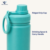 Bouteille d'eau de voyage pour animaux de compagnie avec bouchon à bec verseur, bouteille d'eau portable pour chien anti-fuite avec poignée latérale, plusieurs tailles